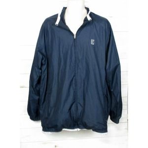 Nike Mens Long Sleeve Fleece‎ Zip Front Sport Jacket Windbreaker Navy XL